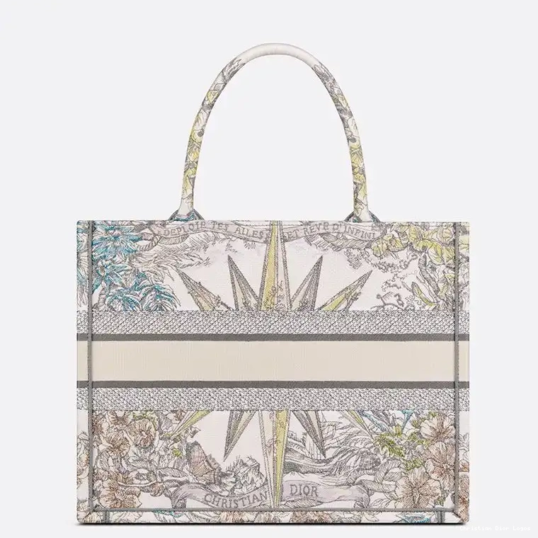 Cheap Reve Motif Tote Canvas Dior Book Beige d'Infini 0702 Luxury